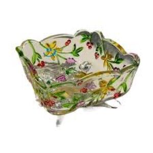 New Nut Bowl Small Elegant Square Glass Bowl for Dessert Snack Ice Cream